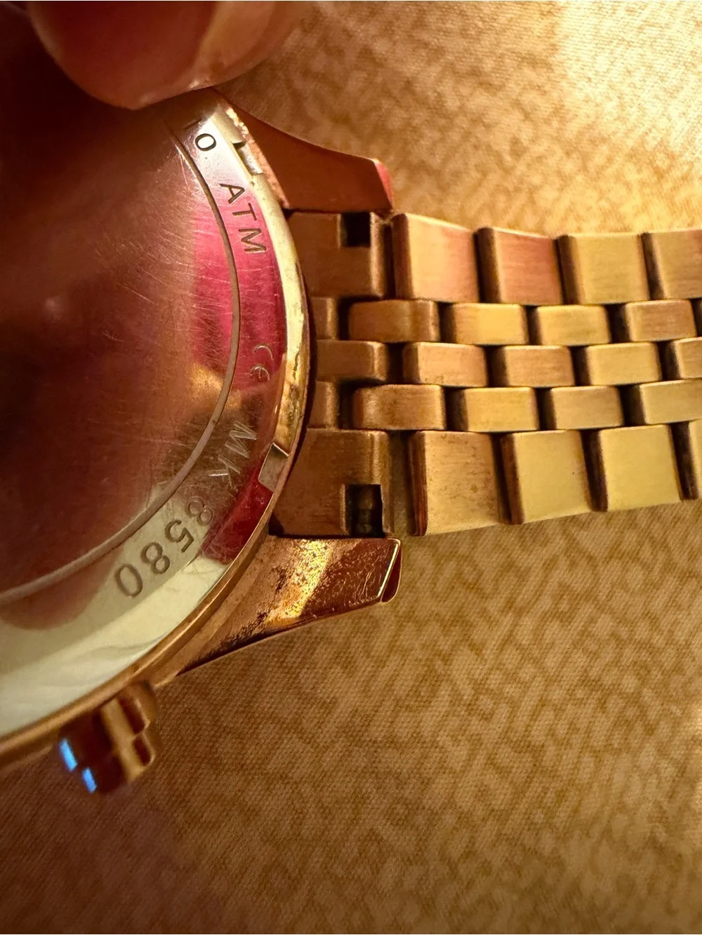 Michael Kors Rose Gold Lexington chronograph Pave Dial  Watch